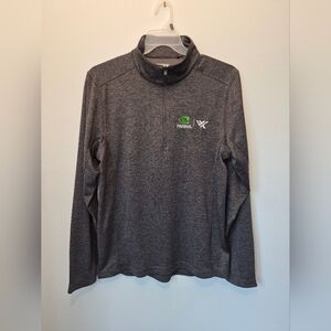 Nvidia Mens Long Sleeve Shirt Large Gray Half Zip NEW WITHOUT TAG